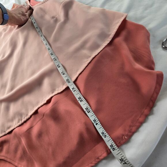 🎄 Daytrip EUC double layer sleeveless top Small Blush peach pink - Picture 11 of 15